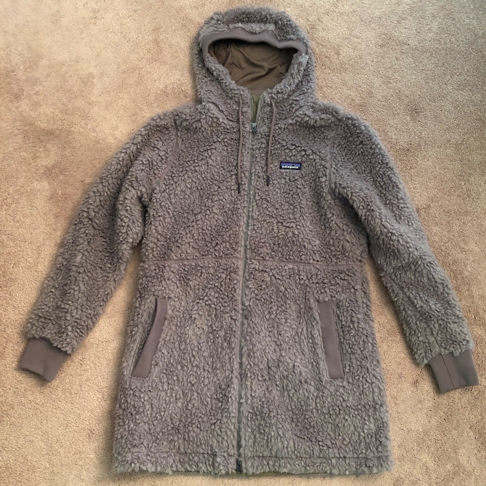 NWT - Patagonia Dusty Mesa Fleece Parka - Furry Taupe - Picture 2 of 4